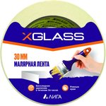 X-Glass Лента клейкая малярная 30мм х 36м, арт 6303 УТ0007393