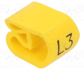 PA-30009AV40.L3, Markers; Marking: L3; 8?16mm; PVC; yellow; -30?60°C; leaded; PA-3