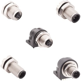 Фото 1/5 853-002-213R001, Circular Connector, 2 Contacts, Panel Mount, M5 Connector, Socket, Female, IP67, IP68, M5 Series