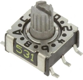 P36SMT303, Кодирующий переключатель, Пол: 16, SMD, Rконт.макс: 80мОм, P36