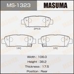 MS-1323, Колодки тормозные Toyota Chaser, Cresta, Crown ...