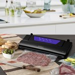 Вакуумный упаковщик Kitfort КТ-1528-1 110Вт 0.55Бар шир.пак.:28см черный/фиолетовый