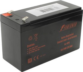 POWERMAN Battery 12V/9AH, Powerman CA1290/UPS, Батарея POWERMAN Battery CA1290, напряжение 12В, емкость 9Ач,макс. ток разряда 135А, макс. то | купить в розницу и оптом