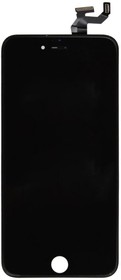 Фото 1/2 Дисплей (экран) в сборе с тачскрином для Apple iPhone 6S Plus черный (Zetton) олеофобное покрытие