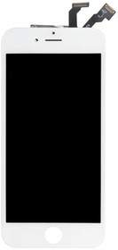 Фото 1/2 Дисплей (экран) в сборе с тачскрином для Apple iPhone 6 белый (Zetton) олеофобное покрытие