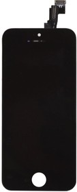 Фото 1/2 Дисплей (экран) в сборе с тачскрином для Apple iPhone 5C черный (Zetton) олеофобное покрытие