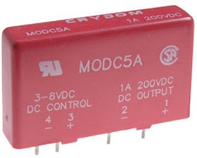 Фото 1/3 M-ODC5A, I/O цифровой модуль 3-8VDC 18мА выходной 1A/250VDC 4кВ