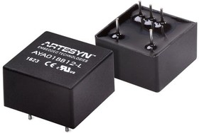 AYA01BB48-L, Isolated DC/DC Converters - Through Hole 3W 36-75Vin +/-12V@0.125A Dual