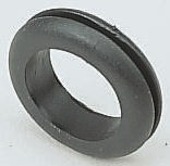 0 980 92, Black PVC 11mm Cable Grommet for Maximum of 7mm Cable Dia.