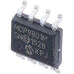 MCP9801-M/SN, Датчик температуры (ИС), AEC-Q100, Цифровой, ± 0.5°C, -55 °C ...