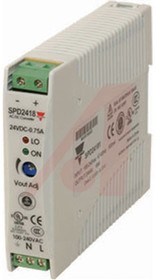 Фото 1/2 SPD12181, Switched Mode DIN Rail Power Supply, 90 264 V ac / 120 375V dc ac, dc Input, 12V dc dc