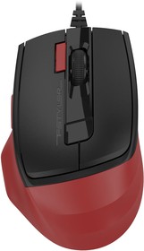 Фото 1/10 Мышь A4Tech Fstyler FM45S Air красный/черный оптическая (2400dpi) silent USB (7but)