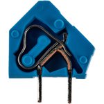 PCB terminal, 1 pole, pitch 5 mm, AWG 28-12, 24 A, cage clamp, blue, 236-744