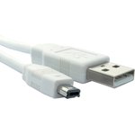 USB 2.0 Cable, Male USB A to Male Mini USB B Cable, 800mm