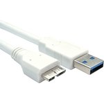 USB 3.0 Cable, Male USB A to Male Micro USB B Cable, 15cm