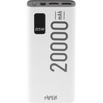Внешний аккумулятор (Power Bank) HIPER EP 20000, 20000мAч, белый [ep 20000 white]