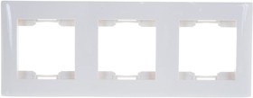 Фото 1/4 V01-11-A32-M Рамка 3-мест.вертикальная бел, Magenta 9968