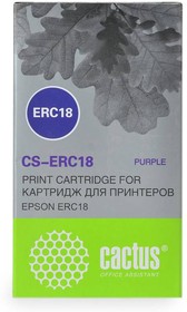 Фото 1/3 Картридж матричный Cactus CS-ERC18 фиолетовый для Epson ERC 18/ER4615-R