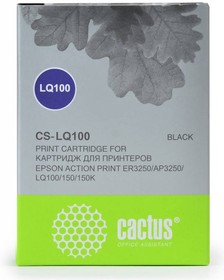 Фото 1/5 Картридж матричный Cactus CS-LQ100 черный для Epson LQ-100/AP-3250