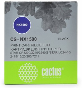 Фото 1/3 Картридж матричный Cactus CS-NX1500 черный для Star NX-1500/24xx/LC-8211