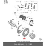 Диск тормозной задний FORD Transit 14- FORD 2013002