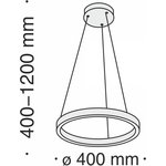 Подвесной светодиодный светильник Maytoni Rim MOD058PL-L22W4K