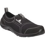 MIAMISPNO39, Unisex Black Stainless Steel Toe Capped Safety Shoes, UK 6, EU 39