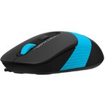 1147674, Computer Mouse A4Tech Fstyler FM10 Black/Blue Wholesale (1600dpi) USB (4but)