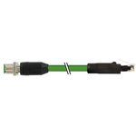 7700-44711-S7V1000, Ethernet Cables / Networking Cables M12 male 0 / RJ45 male 0 shielded Ethernet, TPE 2x2x22AWG SF/UTP CAT5e gn UL/CSA,ITC