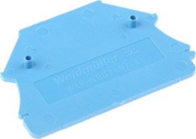 Фото 1/2 1060080000, Weidmuller W Series End Cover for Use with DIN Rail Terminal Blocks