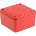 RTM5001/11-RED, 5000 Series Red Die Cast Aluminium Enclosure, IP54, Red Lid ...