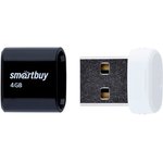 USB 2.0 накопитель Smartbuy 4GB LARA Black (SB4GBLara-K)