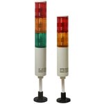 Светосигнальная колонна d=56мм, светодиод, стойка 70мм, основание d=70мм, постоянное свечение, зуммер, цвет: красный, желтый, 24VDC, IP50, к