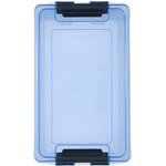 Контейнер HOME 10 литров с крышкой, прозрачно-голубой M-H10-00.06new