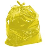 НМ1201030 желтые, Мешки для мусора ПНД 120л 11мкм 10шт/рул желтый 70х110см