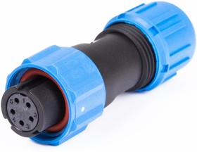 OL1110/S5, Разъем герметичный 5pin розетка на кабель с гайкой