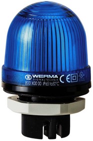 800.500.00, EM 800 Series Blue Steady Beacon, 12 → 240 V ac/dc, Panel Mount, Incandescent Bulb