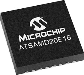 Фото 1/3 ATSAMD20E16A-MU, Микросхема МК ARM Cortex M0, SRAM 8кБ, Flash 64кБ, QFN32