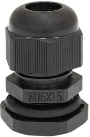 Фото 1/2 M(G)16 (4-7) Черный, Кабельный ввод M(G)16, диаметр входящего кабеля 4-7 мм, чёрный