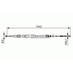 1987477820, Тормозной трос