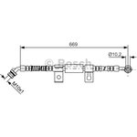 1987481797, Шланг тормозной KIA Sorento (06-) передний правый BOSCH