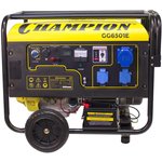 Бензиновый генератор CHAMPION GG6501E + ATS, 220/12 В, 5.5кВт, с автозапуском ...
