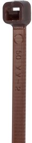 PCT-0400-050-BR-100, Cable Tie 371 x 4.8mm, Polyamide 6.6, 220N, Brown