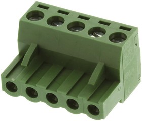 Фото 1/2 MCTC-10D05, TERMINAL BLOCK PLUGGABLE, 5 POSITION, 24-12AWG, 5.08MM