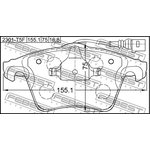 Колодки передние VW T5/Multivan 03-  FEBEST 2301-T5F