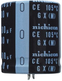 Фото 1/2 390μF Aluminium Electrolytic Capacitor 450V dc, Snap-In - LGX2W391MELC40