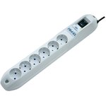 Surge protector Pilot GL 6 outlets (5 euro + 1 without ground) 10A / 2.2kVt, 3m ...