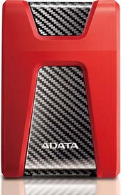 Фото 1/8 AHD650-2TU31-CRD, Внешний жесткий диск, HDD ADATA USB3.1 2TB DashDrive HD650 Red