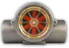 142541, RFI Series RotorFlow Flow Indicator for Fluid, Liquid, 0.1 gal/min Min, 5 gal/min Max