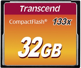 Фото 1/10 TS32GCF133, CompactFlash 32 GB MLC Compact Flash Card